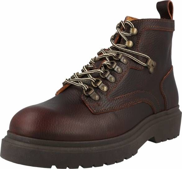 Selected Homme Boots van leer model 'SLHANDY LEATHER HIKING'