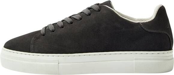Selected Homme Lage sneakers van echt rundernubuck model 'DAVID'