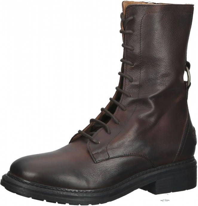 Shabbies 184020121 Veterboots Laarzen Met Veters Dames Bruin Schoenen