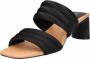 Shoe the Bear Sylvi Padded Strap Mule Zwart Satijn Zwart Dames - Thumbnail 2