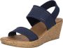 Skechers Beverlee Sheer Luck Dames Sandalen Donkerblauw - Thumbnail 4