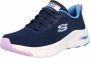 Skechers Arch Fit-Infinity Cool 149722-NVMT Vrouwen Marineblauw Sneakers - Thumbnail 4