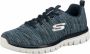 Skechers Graceful Twisted Fortune 12614-NVBL Vrouwen Marineblauw Sneakers - Thumbnail 2