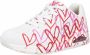 Skechers Sneakers Uno verspreidt de liefde 155507 Wrpk Wit Dames - Thumbnail 3