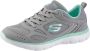 Skechers Summits Suited 12982-GYTQ Vrouwen Grijs Sneakers Sportschoenen - Thumbnail 2