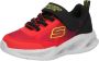 Skechers Meteor-Lights Krendox 401495N-RDBK voor een jongen Rood Sneakers Sportschoenen - Thumbnail 2