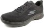 Skechers Go Walk 6 Avalo 216209-BBK Mannen Zwart Sneakers - Thumbnail 2