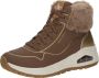 Skechers Uno Rugged Fall Shimmer Dames Laarzen Taupe Goud - Thumbnail 4