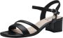 S.Oliver Elegante Zwarte Platte Sandalen Vrouwen Black Dames - Thumbnail 3