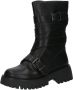 Steve Madden Devlin chunky leren bikerboots zwart - Thumbnail 2