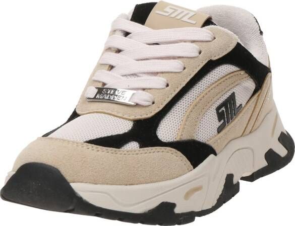 Steve Madden Sneak Peak-E chunky sneakers beige zwart