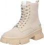 Steve Madden Chunky Sole Leren Laarzen Beige Dames - Thumbnail 3