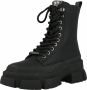 Steve Madden Forecast Veterboots Laarzen Met Veters Dames Zwart - Thumbnail 6