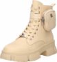 STEVE MADDEN Tanker-P Bootie Beige Nylon Veterboots Dames - Thumbnail 8