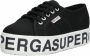 Superga Canvas Wedge Sneaker met Gevulkaniseerde Rubberen Zool Black Dames - Thumbnail 2