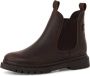 Tamaris Chelsea-boots blokhak instap laarzen enkellaars met twee aantrekloopjes - Thumbnail 3