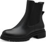 Tamaris Chelsea-boots blokhak combat boots enkellaars met stretch-inzet - Thumbnail 3