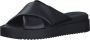 Tamaris Zwarte Open Casual Slippers Vrouwen Black Dames - Thumbnail 5