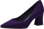 Tamaris Paarse Suède Pumps Purple Dames - Thumbnail 4