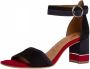 Tamaris Dalina Sandalette Dames Rood Zwart - Thumbnail 3