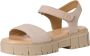 Tamaris Beige Casual Open Platte Sandalen Beige Dames - Thumbnail 11