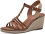 Tamaris Comfortabele sleehak sandalen met stijlvolle details Brown Dames - Thumbnail 6