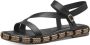 Tamaris Zomer Platte Sandalen Vrouwen Stijlvol Black Dames - Thumbnail 6