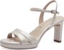 Tamaris Champagne Sandalette met 7 5 cm Hak Beige Dames - Thumbnail 5