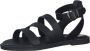 Tamaris Zwarte Casual Open Platte Sandalen Black Dames - Thumbnail 4