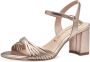 Tamaris Sandalen met hak goud Synthetisch Dames - Thumbnail 4