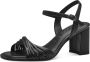 Tamaris Zwarte Elegante Open Platte Sandalen Black Dames - Thumbnail 4