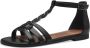 Tamaris Zwarte Casual Open Sandalen Vrouwen Black Dames - Thumbnail 4