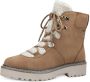 Tamaris Bruine Enkellaars Vrouwen Stijl Brown Dames - Thumbnail 2