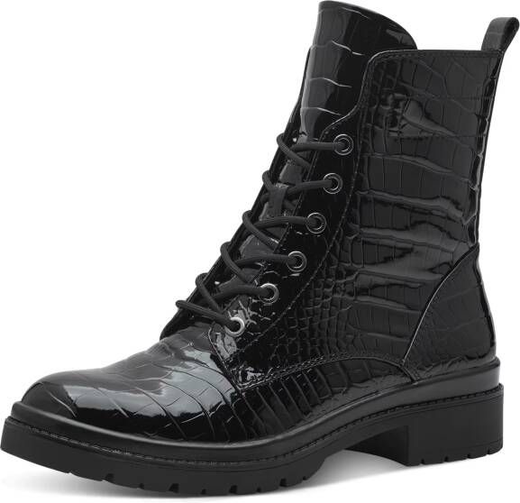 Tamaris Core Dames Laarzen BLACK CROCO