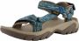 Teva W Terra Fi 5 Universal Dames Sandalen Blauw Groen - Thumbnail 2