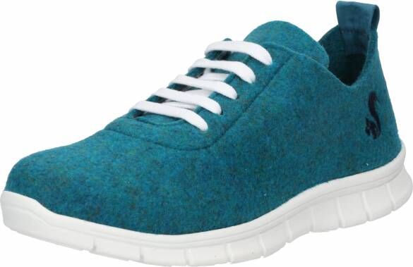 Thies Low-Top Sneakers PET Sneaker petrol vegan aus recycelten in blauw