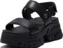 Dad Sandals Adley Way Sandal 2 Band Sandalen Dames Zwart - Thumbnail 3