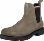 Bruin Tinten Rwb Hilfiger Suede Chelsea boots Enkellaarsjes Heren Taupe - Thumbnail 4