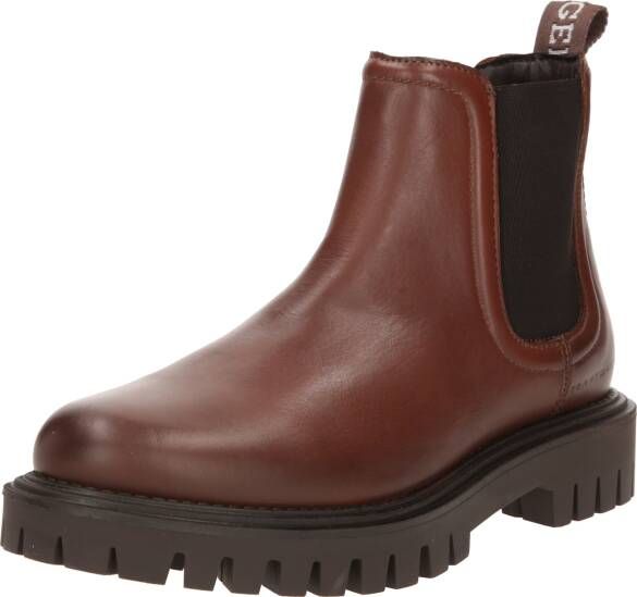 Tommy Hilfiger Leren boots met gestructureerde zool