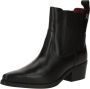 Tommy Hilfiger Western Stijl Leren Cowboy Laarzen Black Dames - Thumbnail 5