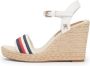 Tommy Hilfiger Corporate Sleehak Schoenen Beige Dames - Thumbnail 1