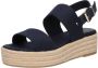 TOMMY HILFIGER Blauwe Espadrilles Mid Wedge Sandal - Thumbnail 3