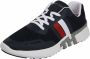 Tommy Hilfiger Lightweight Corporate Heren Sneakers Sport Casual Schoenen Navy Blauw FM0FM02661-DW5 - Thumbnail 4