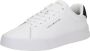 Tommy Hilfiger Witte sportieve sneakers met gehamerd afwerking White Heren - Thumbnail 2