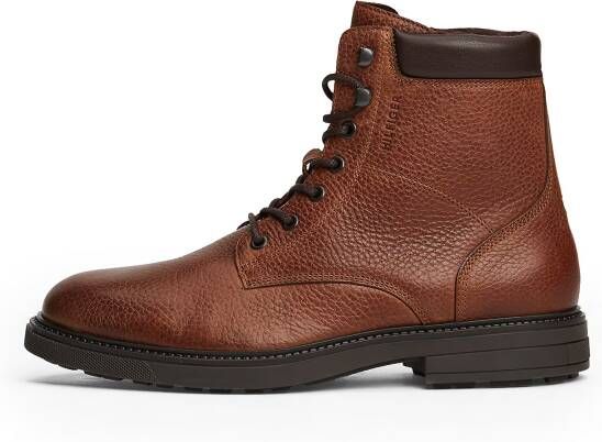 Tommy Hilfiger Leren boots met labeldetails