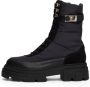 Tommy Hilfiger Zwarte Veter Biker Enkellaarzen Black Dames - Thumbnail 3