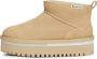 Tommy Jeans Suède Plateau Laarzen Beige Ronde Neus Beige Dames - Thumbnail 2