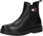 Tommy Jeans Chelsea boots van leer met elastische inzet - Thumbnail 1