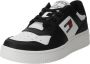 Tommy Hilfiger TJM Retro Basket Essential Sneakers Heren Zwart Ecru - Thumbnail 5