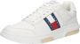 Tommy Hilfiger Witte polyester sneakers met veters contrastdetails print logo White Heren - Thumbnail 4